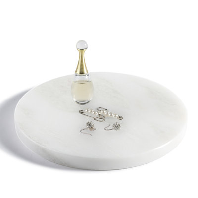Plateau rond en marbre naturel Guein
