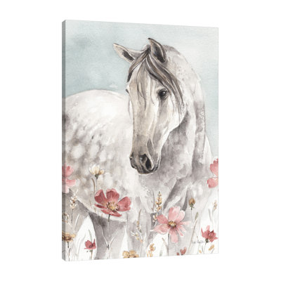 "Wild Horses I Crop", toile tendue par Lisa Audit