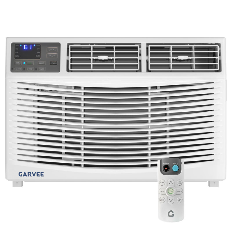 Climatiseur de fenêtre 12 000 BTU 115 V, refroidissement rapide pour une pièce de 550 pieds carrés, télécommande activée, filtre réutilisable, minuterie et ensemble d'installation facile, parfait pour APT, salon, bureau