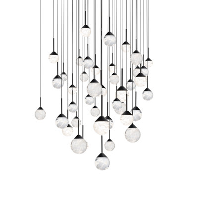 Quest 41 Light Crystal LED Multi-Light Pendant