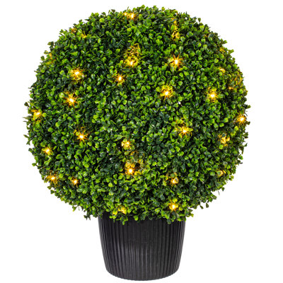 20'' Faux Boxwood Topiary in Pot