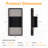 11.8'' H Black Integrated LED Outdoor Wall Sconce with Up/Down Slatted Light, IP54