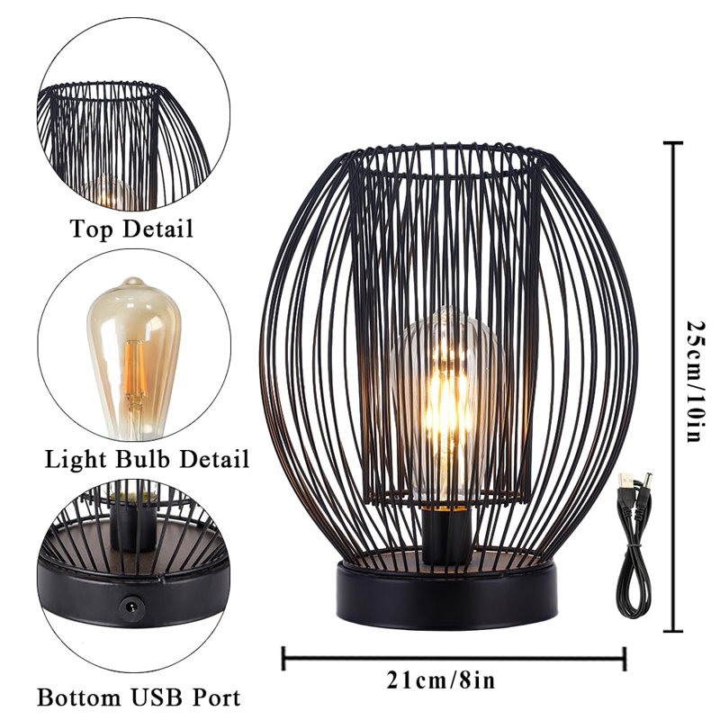 Placerville Metal USB Desk Lamp