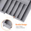 Rangement de tiroir Silverware, plateau à ustensiles extensible pour la cuisine, porte-couverts et couverts sans BPA, rangement en plastique réglable pour cuillères, couteaux, grand, gris