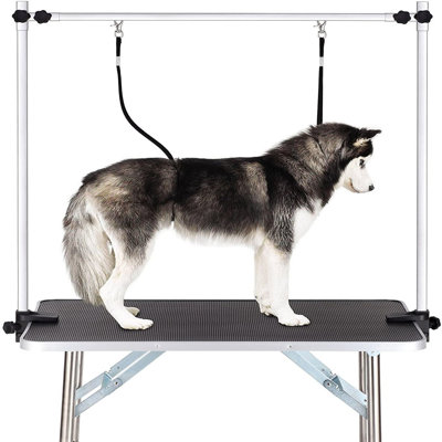 64'' H x 24'' D Metal Foldable Dog Folding Grooming Table