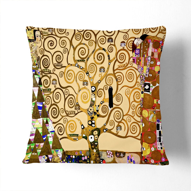 The Tree of Life Scatter Cushion with Filling, 40cm H x 40cm W x 15cm D