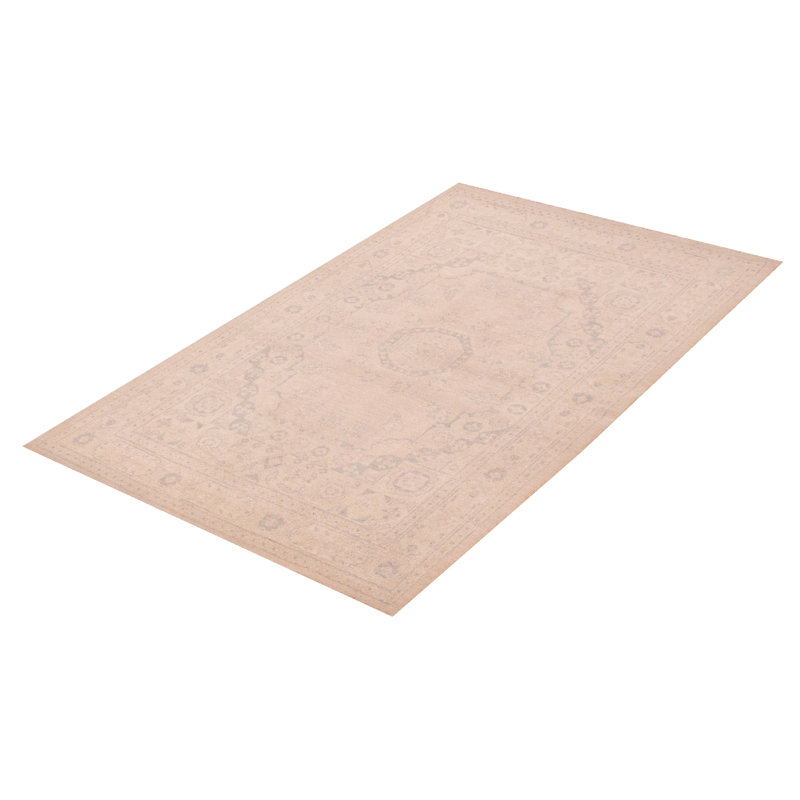 Tapis beige Peshawar Oushak 4 pi 2 po x 6 pi 5 po