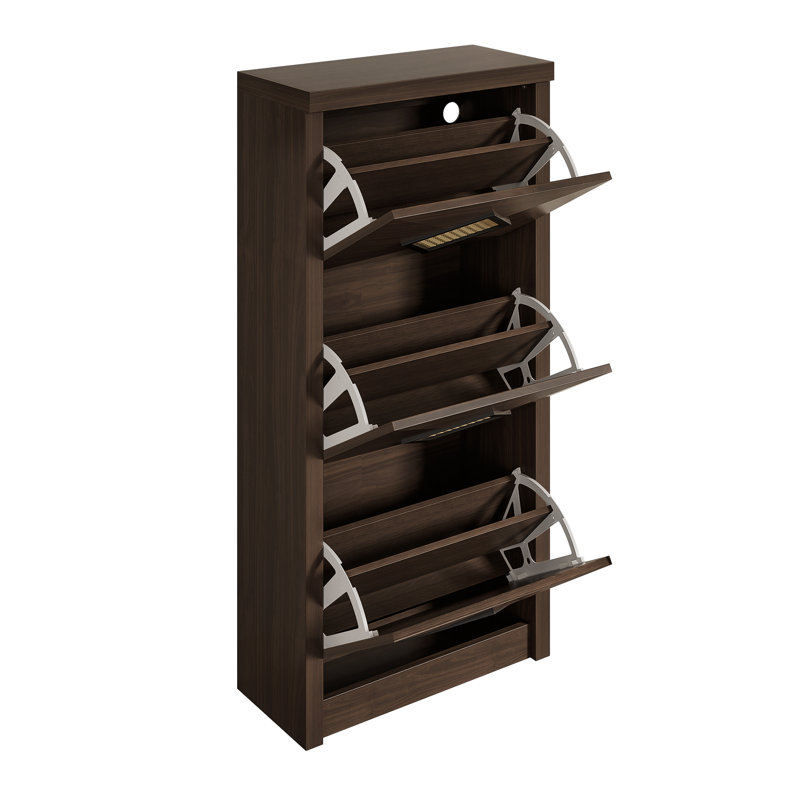 18 Pair Flip Down Shoe Storage