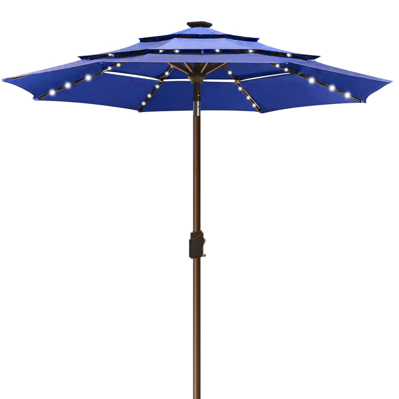 Parasol lumineux 9 pi Keensburg, Marine