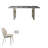 Modern Rectangular Rock Slab Dining Table Sets-104250497