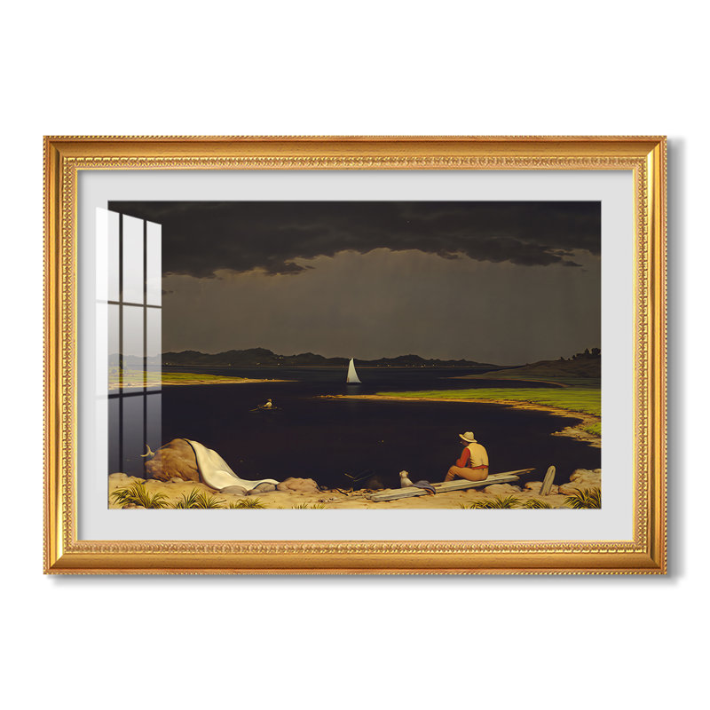 0-Martin Johnson Heade-Custom Framed Canvas, Beaded Florentine Gold, Yes, 30X44