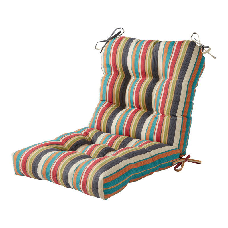 Coussin de chaise d'extérieur Lester, 1, Rayures crépuscule, H 21 po x l 21 po x P 21 po
