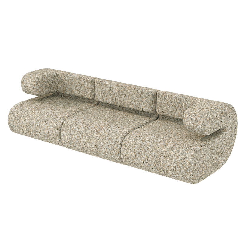 Novelty Boneless Living Comfort WOWMAX Modular Sectional Couches for Living Room, Small L Shaped Couch, Convertible Sleeper Sofa Bed with Cloud Couchs Furniture Adjustable Sofa, Compression