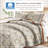 Floral Bordered Cotton Quilt Set-110847175-110847174