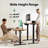 Electric Standing Desk With One-Piece Desktop, Adjustable Height Desk With 4 Memory Presets, Office & Gaming Desk For Home, 2-Package Shipment-295862786-295862788