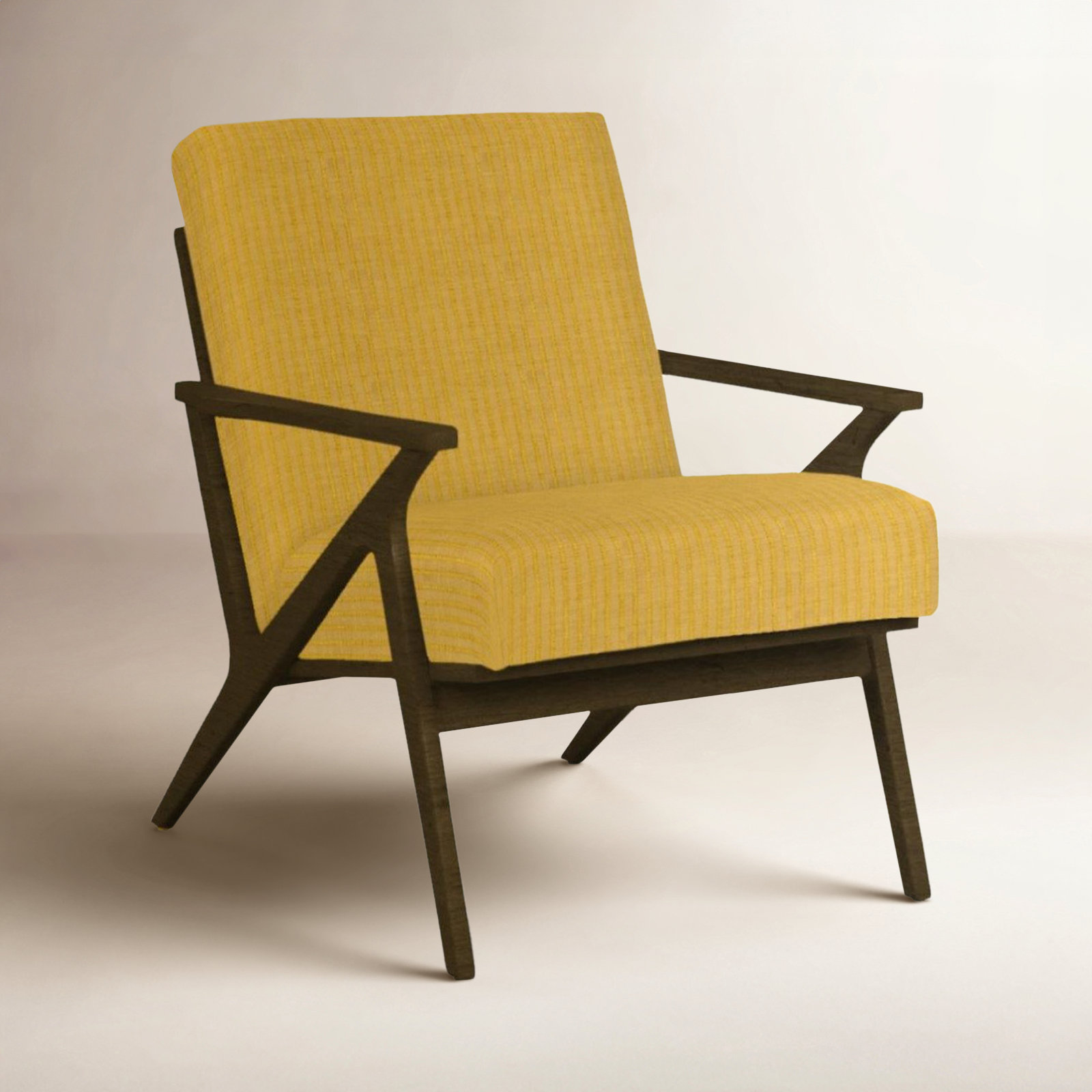 Mansford Upholstered Accent Chair, Ida Graphite, Molasses