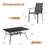 Cihangir Rectangular 6 - Person 60'' L Outdoor Patio Dining Set with 6 Stackable Textilene Armrest Chairs-1623637108