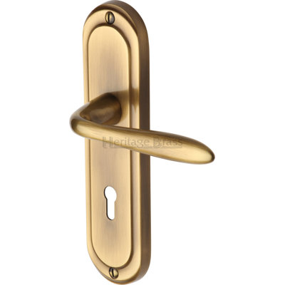 Heritage Brass Heritage Door Handle Lever Lock Henley Design