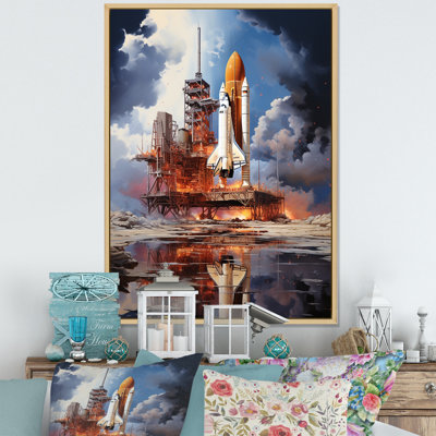 " Rocketship Reflection On Water II "