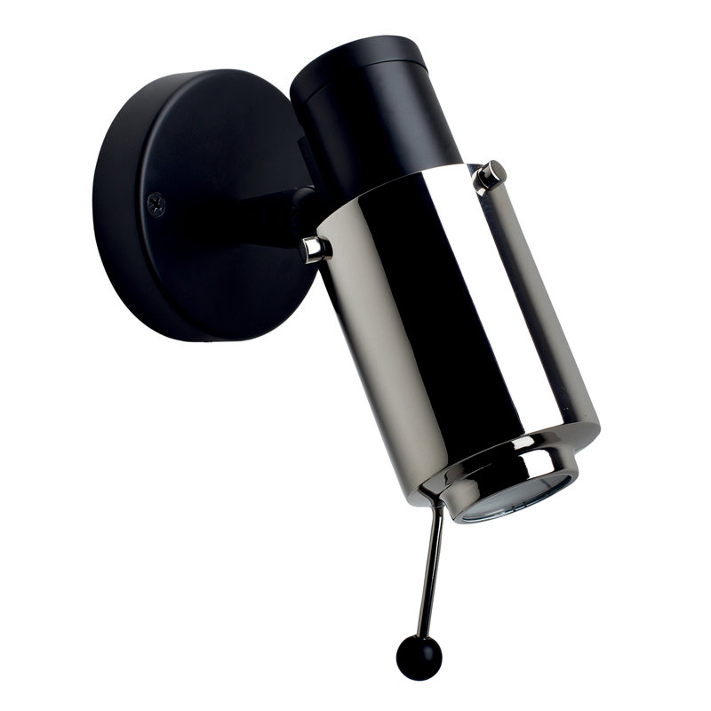 Biny 1 - Light Spotlight, Black/Polished Nickel, 6W, Yes