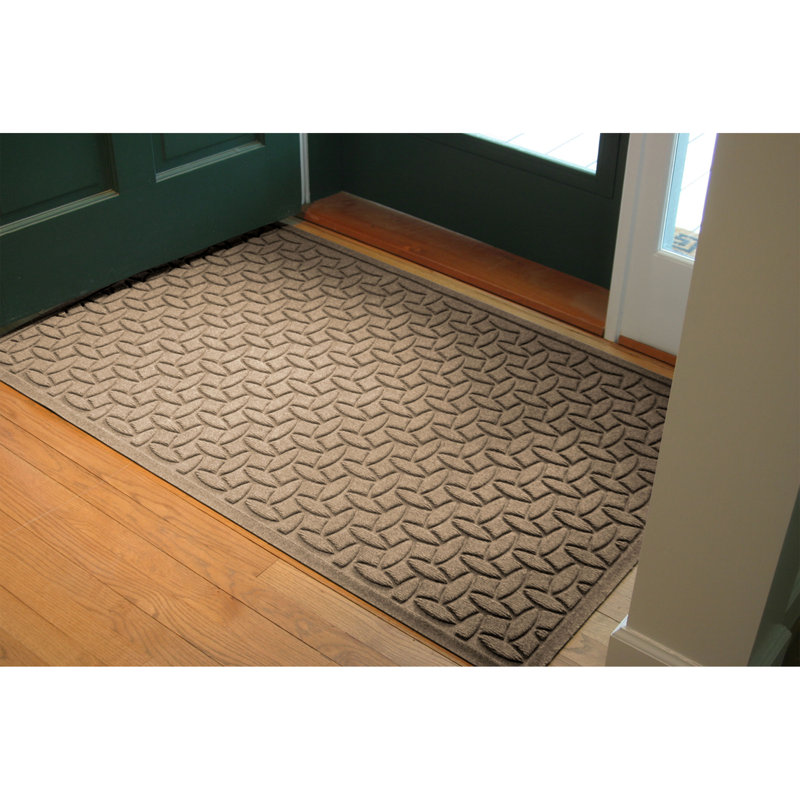 Tapis de porte intérieur antidérapant WaterHog Elipse, L 3 pi 9 po x L 5 pi 10 po, Chameau