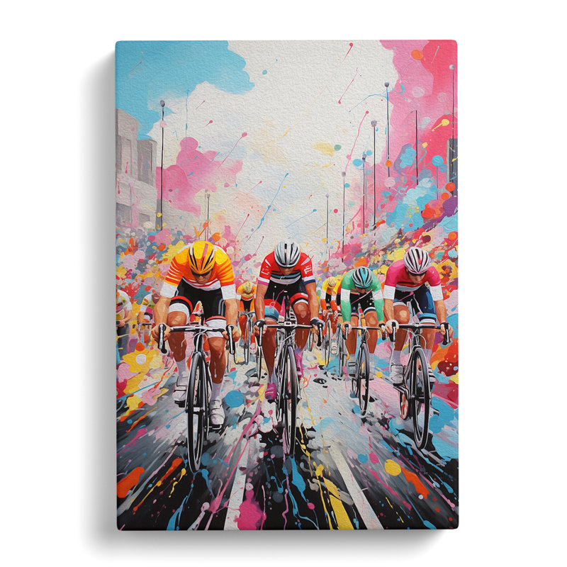 Tour De France Contemporary - Print, 50cm H x 35cm W x 3cm D