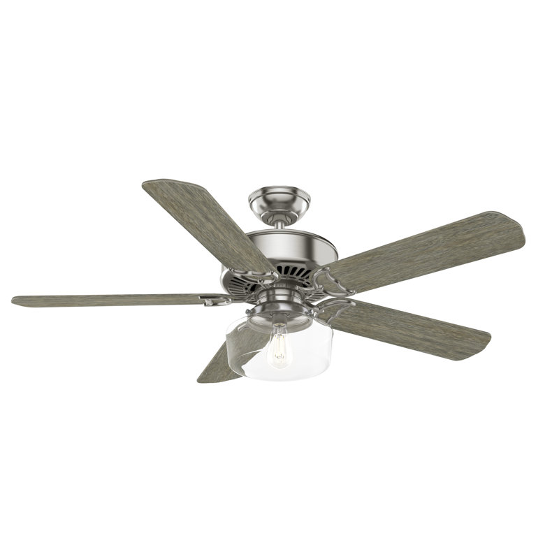 54" Panama Ceiling Fan And Handheld Remote, Gray