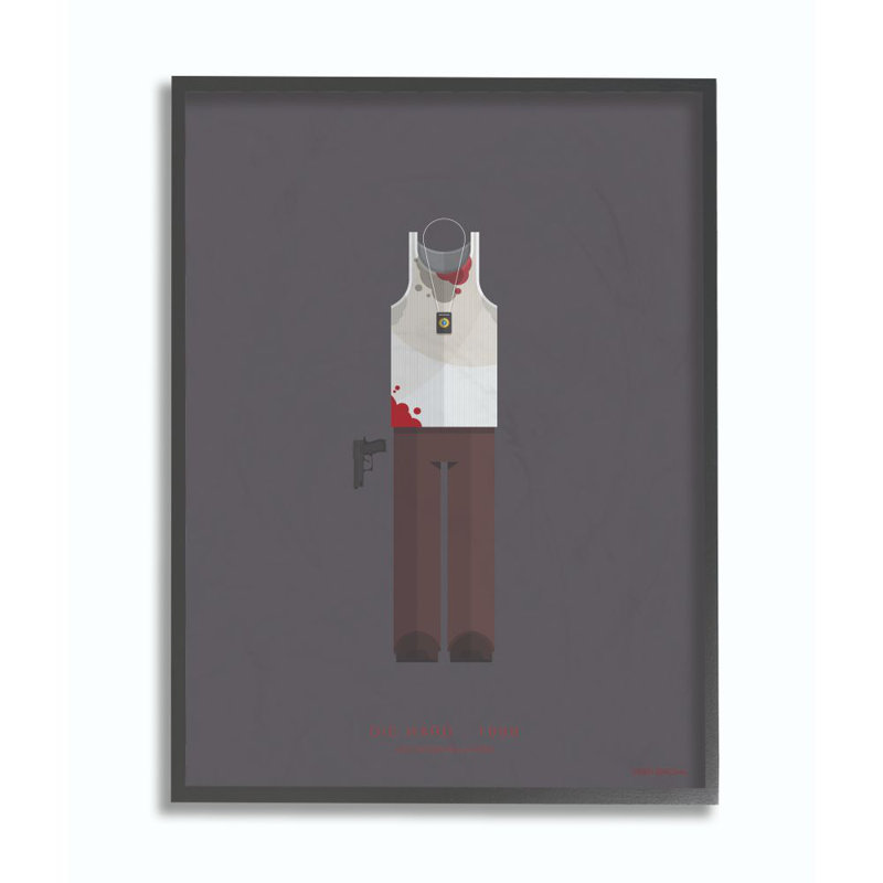 Impression sur toile, "die hard people people personnages style, H 20 po x l 16 po x P 1,5 po, Giclée encadrée noir minuit