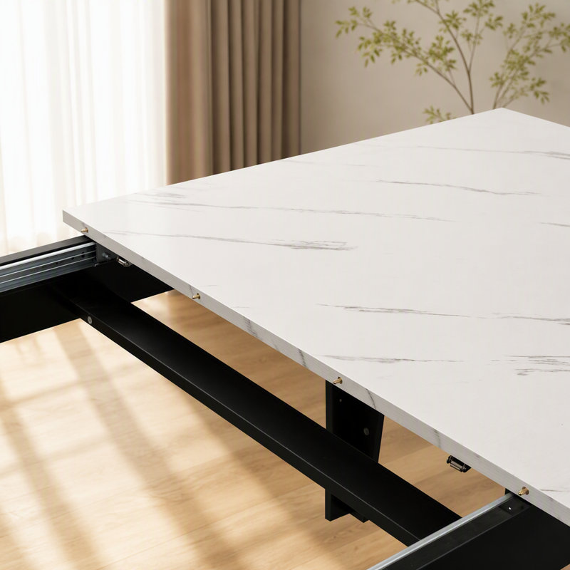 Dining Table, White Line