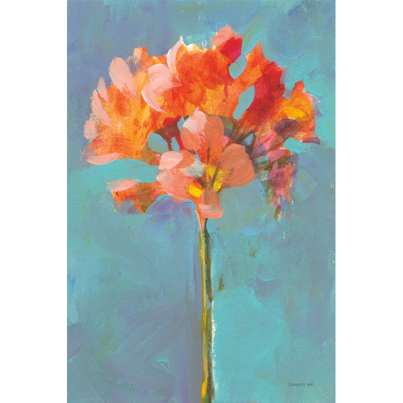 Modern Floral I by Danhui Nai - Wrapped Canvas Painting, 76cm H x 51cm W