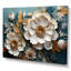 Blanc et bleu, charmante fleur printanière élégance III - fleurs, art mural-1688236335-1688236308