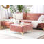 Cherry 80cm Wide Velvet Square Standard Ottoman