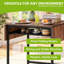 Dining Table for 2-6,Extendable Drop Leaf Table with Storage Rack, 120 x 78 x 75cm-129204973