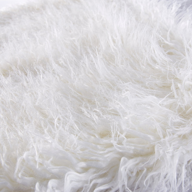 Geometric Square Cushion Cover, Antique White