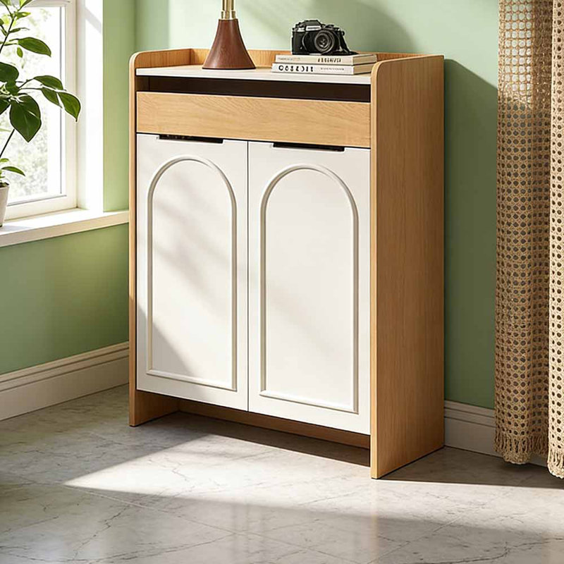 10 Pair Shoe Storage Cabinet, 45.28" H x 39.37" W x 13.78" D