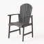 Chaises de salle à manger d'extérieur résistantes aux intempéries en bois d'acacia Adirondack (ensemble de 2)-129634424