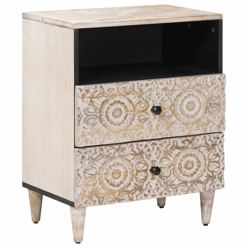 50cm W Solid Wood Bedside Table