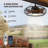 19.7" Outdoor Waterproof Caged Ceiling Fan with Light Kit and Remote Control-1930109324