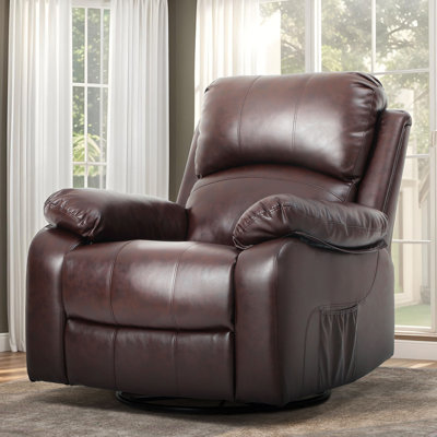 Oversized Cinema Recliner with Heating, Massage, and Manual Recline