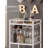 Bar Cart, Home Bar Serving Cart, Drink Cart With 3-Tier Mirrored Shelf, Mobile Kitchen Shelf With Wine Rack, Rolling Beverage Cart