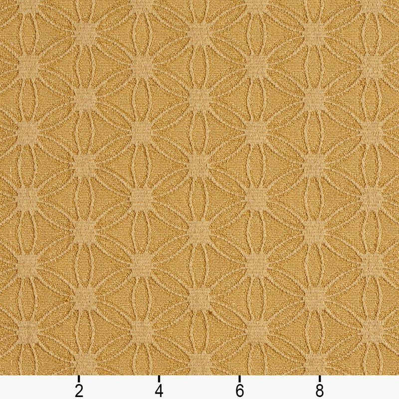 Tissu floral matelassé, Or 13