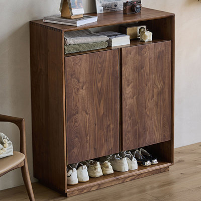 Armoire à chaussures en bois massif populaire