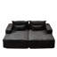 Chaise longue surdimensionnée inclinable de 87 po, canapé-lit moderne moelleux, sans assemblage, nuage pour salon de chambre à coucher, canapé-lit
