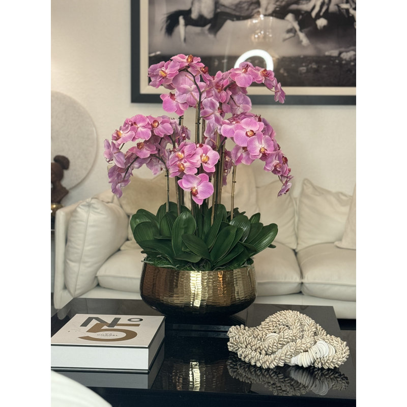 Roberi Orchid Arrangement in Planter, 38" H x 22" W x 22" D