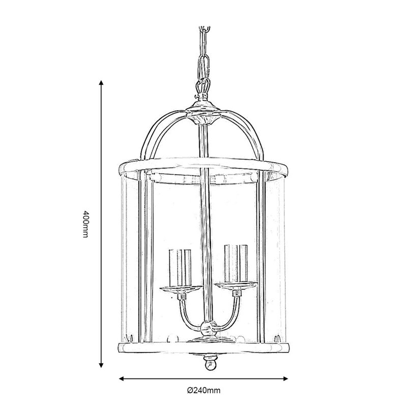 Montauk 2 - Light Copper Lantern Pendant