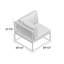 Chaise de patio avec coussins Runar