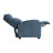 Modern Push Back Recliner Chair Bue Soft Corduroy Upholstery Comfort Solid Wood Living Room Furniture 1Pc-902198131