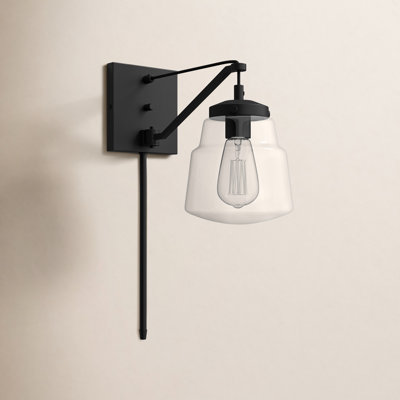 Single Light Dimmable Swing Arm Sconce