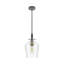 Luminaire suspendu en forme de cloche allongée à 1 lumière de 7,87 po, avec îlot de cuisine en verre transparent, réglable en hauteur-1369303321