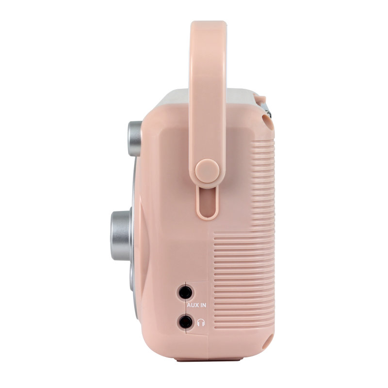Portable Decorative Radio, Rose/Gold